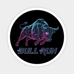 BULL RUN Synthwave - Day Trader Aesthetic Magnet